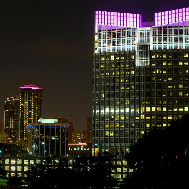 Fort Worth skyline at night